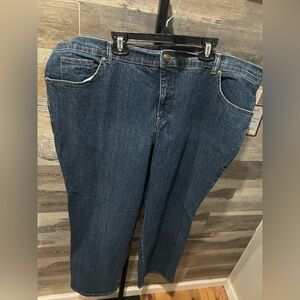 Gloria Vanderbilt Dark Blue Straight Leg Jeans